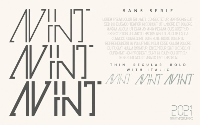 Avint Display Font