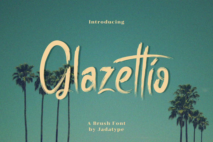 Glazettio Brush Font