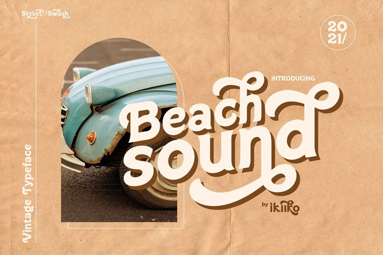 Beach Sound Display Font