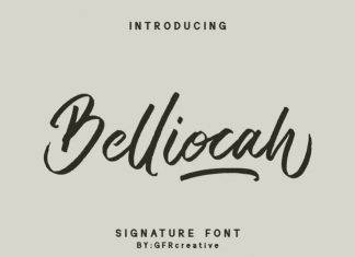 Belliocah Brush Font