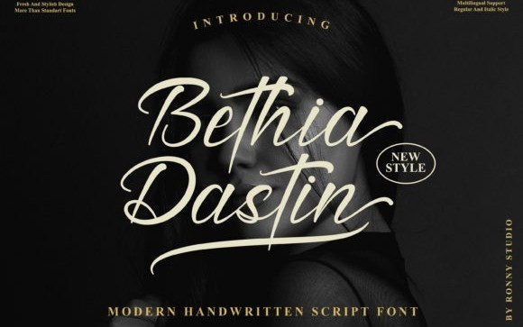 Bethia Dastine Script Font