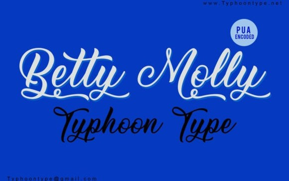 Betty Molly Script Font