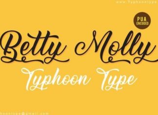 Betty Molly Script Font
