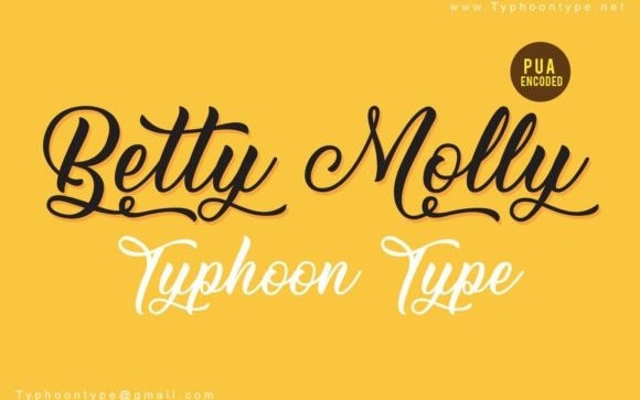 molly script font free