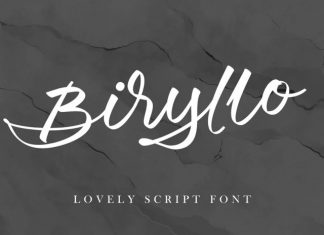 Biryllo Handwritten Font