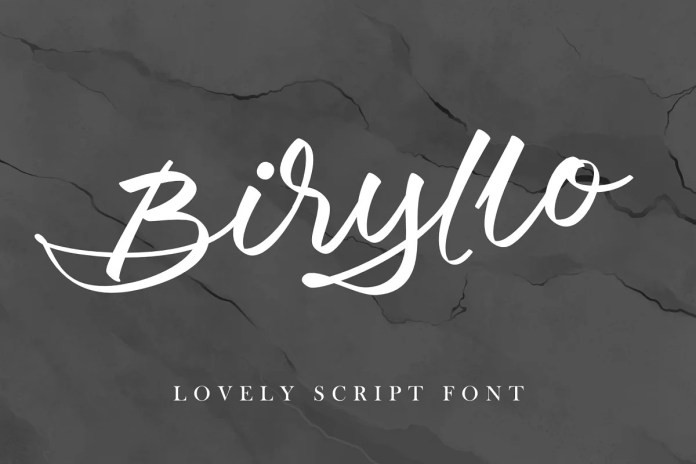 Biryllo Handwritten Font