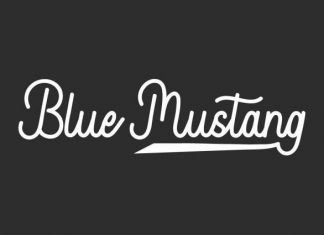 Blue Mustang Script Font