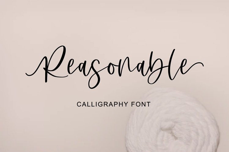 Reasonable Script Font