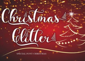 Christmas Glitter Script Font