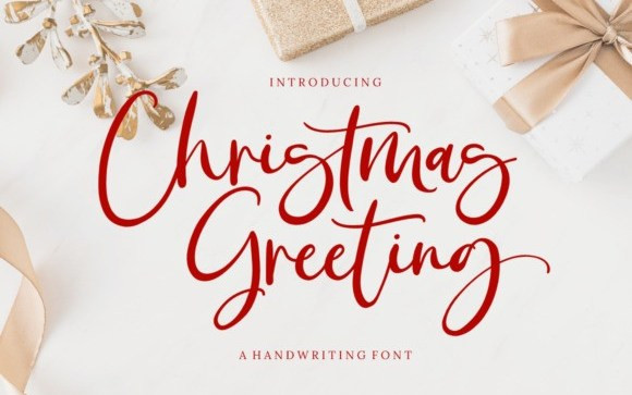 Christmas Greeting Script Font