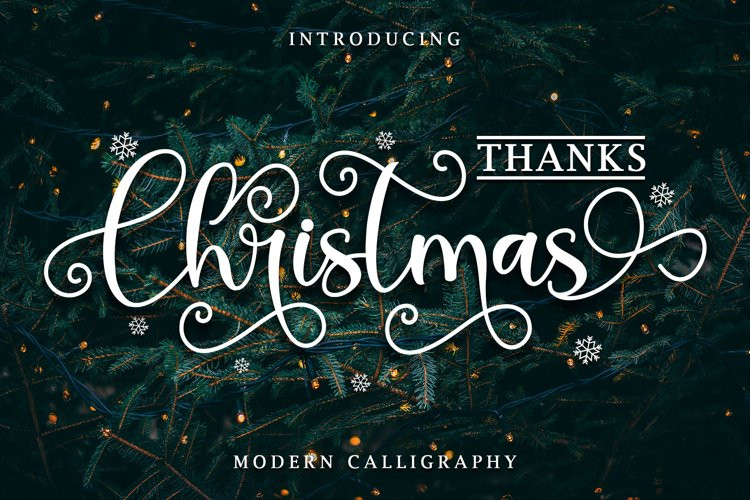 Thanks Christmas Script Font