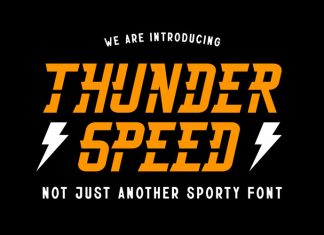 Thunderspeed Display Font