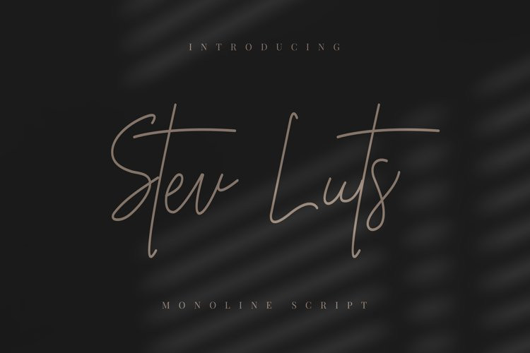 Stev Luts Handwritten Font