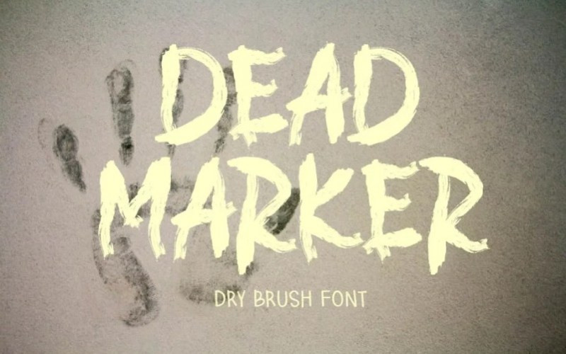 DEAD MARKER Brush Font