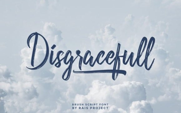 Disgracefull Brush Font