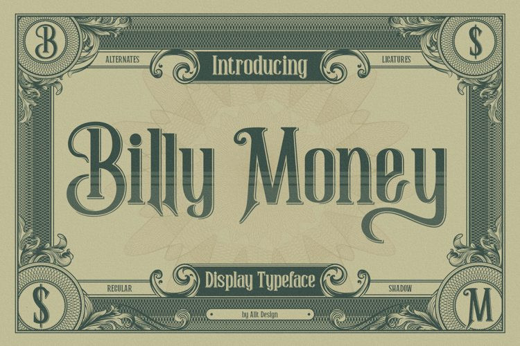 Billy Money Display Font