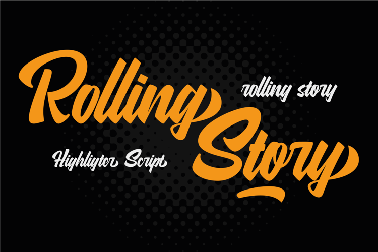 Rolling Story Script Font
