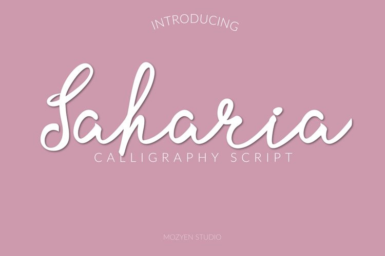 Saharia Script Font