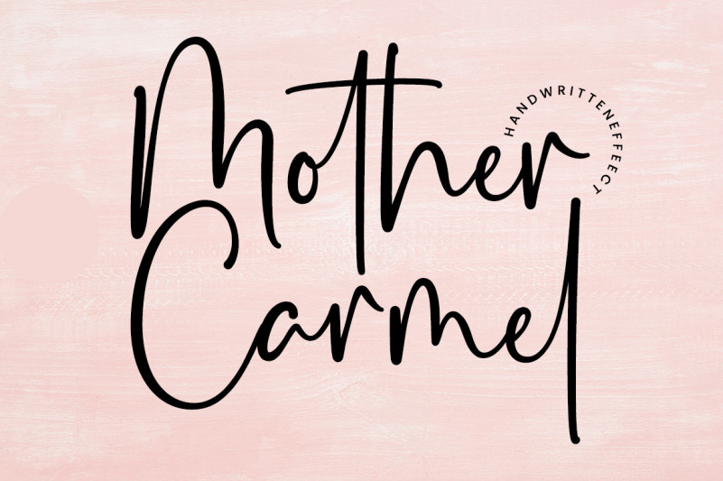 Mother Carmel Script Font