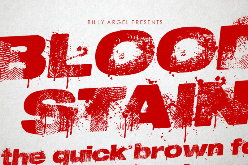 BLOODSTAIN Display Font