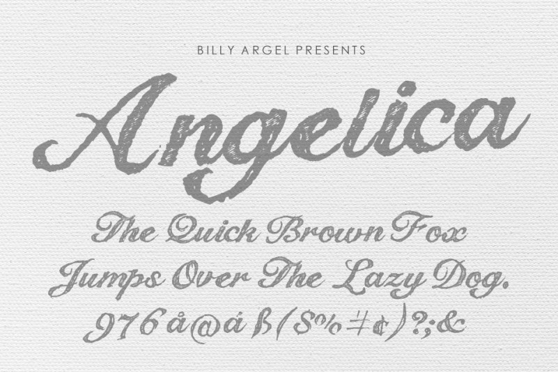 Angelica Script Typeface