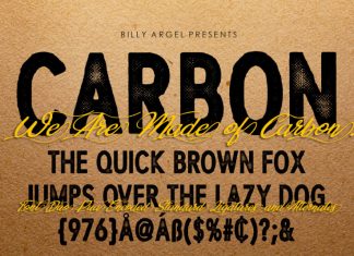 CARBON Display Font