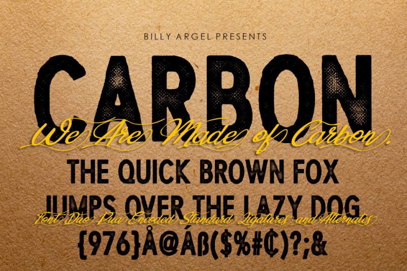 CARBON Display Font