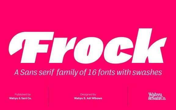 Frock Black Sans Serif Font