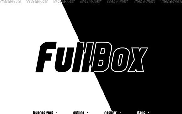 FullBox Display Font