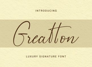 Greatton Handwritten Font