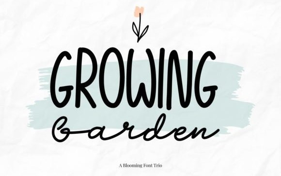 Growing Garden Handwritten Font