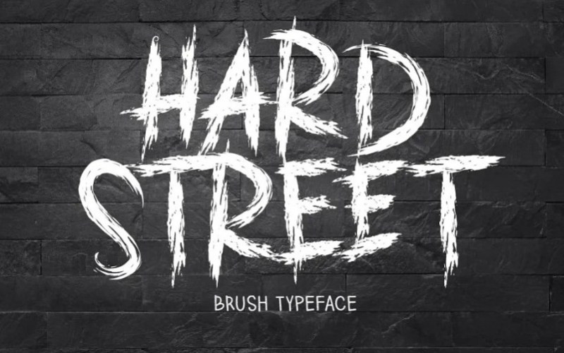 HARD STREET Brush Font