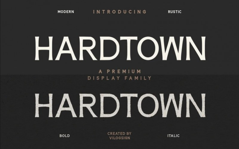 Hardtown Sans Serif Font