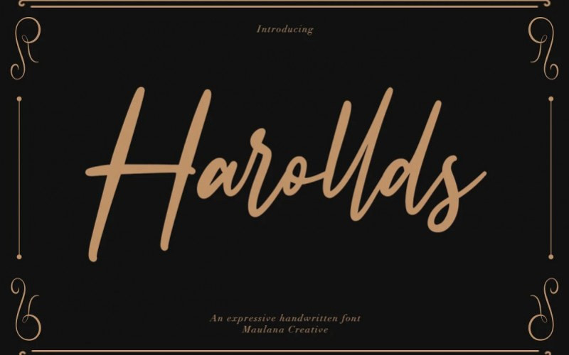 Harollds Handwritten Font