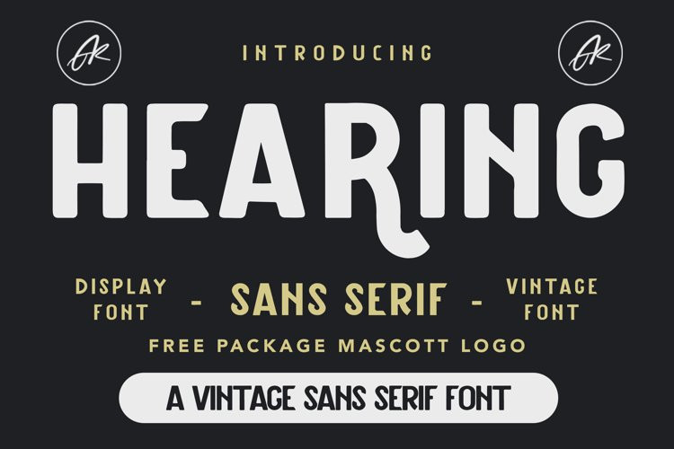 Hearing Display Font