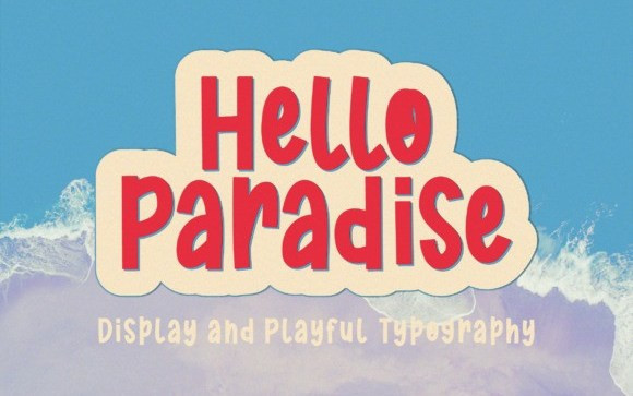 Hello Paradise Display Font