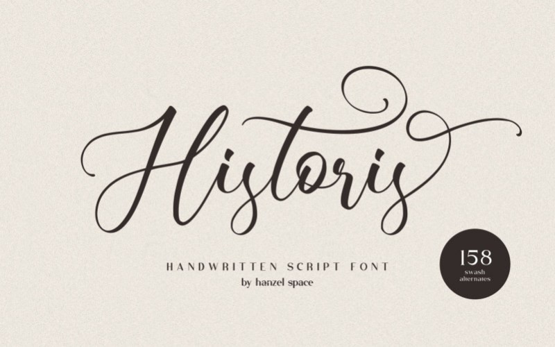 Historis Calligraphy Font