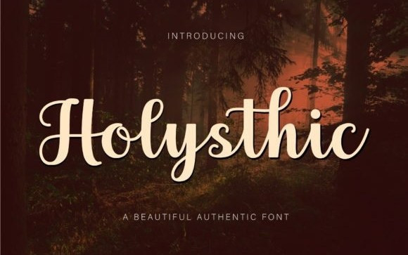 Holysthic Script Font