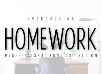 Homework Display Font