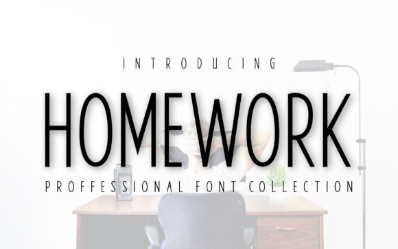 Homework Display Font