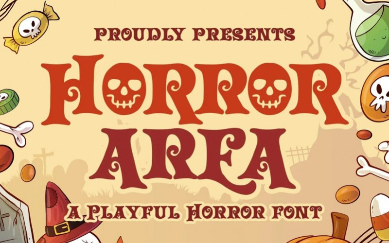 Horror Area Display Font