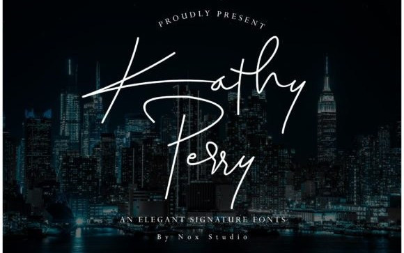 Kathy Perry Handwritten Font