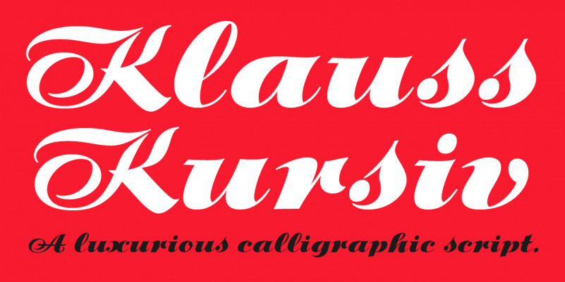 Klauss Kursiv Script Font