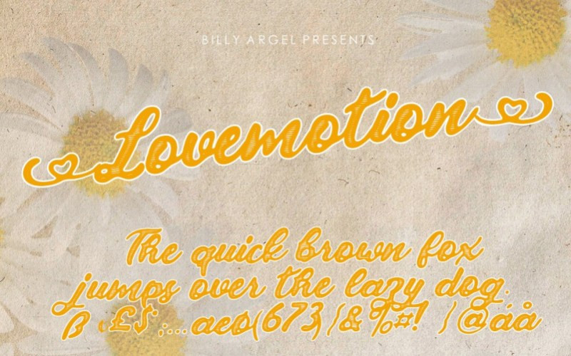 Lovemotion Script Font