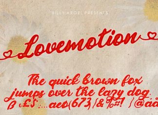 Lovemotion Script Font