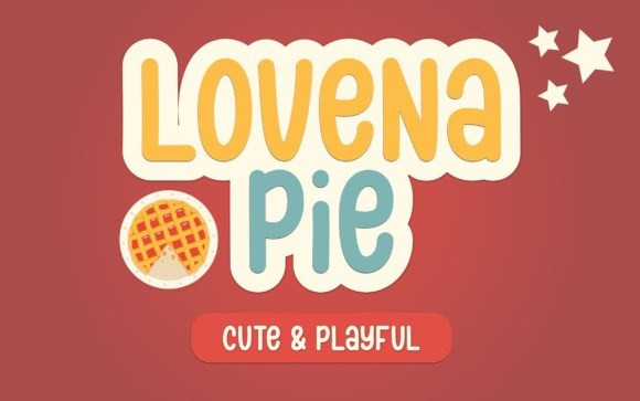 Lovena Pie Display Font