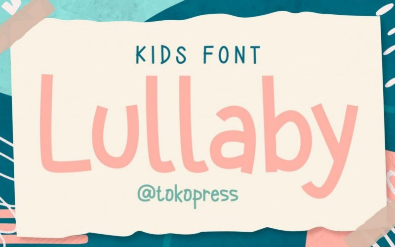 Lullaby Display Font