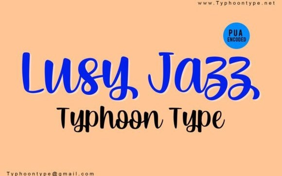 Lusy Jazz Script Font