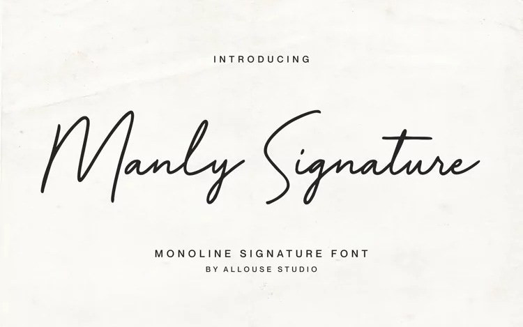 Manly Handwritten Font