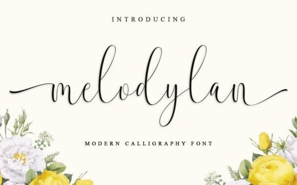 Melodylan Calligraphy Font